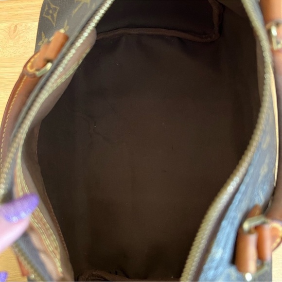 Louis Vuitton Brown Monogram Satchel - Picture 9 of 13